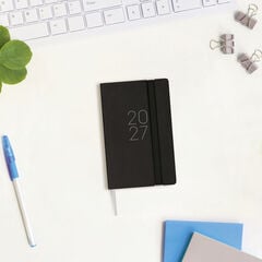 Agenda Finocam Flex Llisa Semana Vista Horizontal 2027 Catal&aacute;n Negro