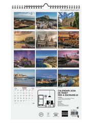 Calendari paret Finocam Esp.25X40 2024 Ciutats cat