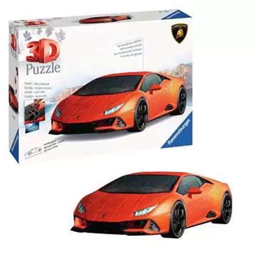 Puzle 3D Lamborghini Hurac&aacute;n Evo 156 peces