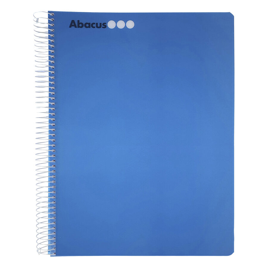 Notebook Abacus A4 Tapa de Polipropileno 120 Hojas Cuadriculado 5 &times; 5 Azul