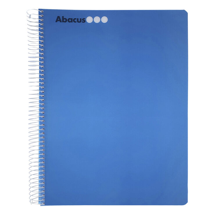 Notebook Abacus A4 Tapa de Polipropileno 120 Hojas Cuadriculado 5 &times; 5 Azul