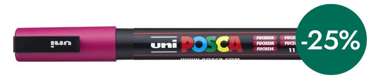 Rotulador Posca PC-3M 0,9-1,3mm fúcsia