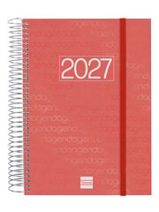 Agenda Finocam Year Dia P&agrave;gina 2027 Castell&agrave; Vermell