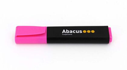 Marcador fluorescente Abacus rosa 10 unidades