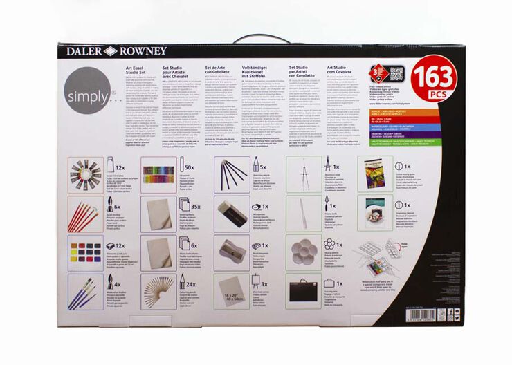 Set Art Essential Daler-Rowney-Rowney 163 Piezas