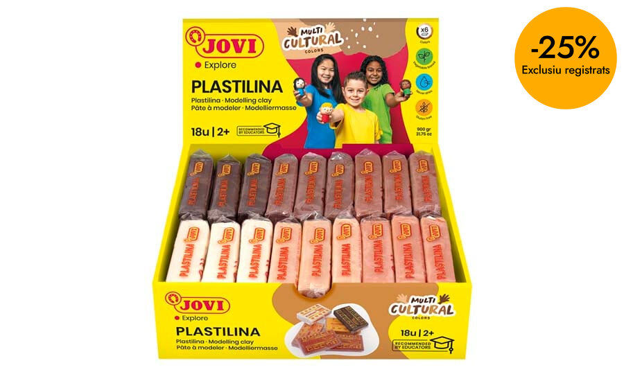 Plastilina Jovi multicultural 50g 18u