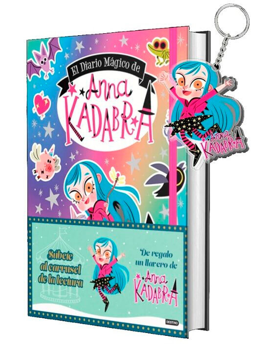 Pack El diario m&aacute;gico de Anna Kadabra + Llavero