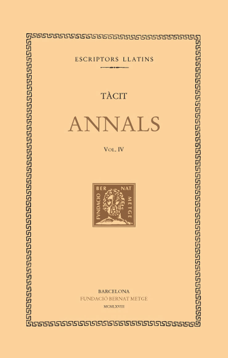 Annals, vol. IV: llibres XII-XIII