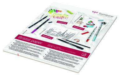 Bloc papel Bristol Lettering Tombow A6 250g 25 hojas