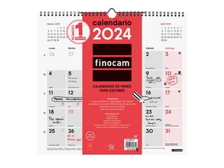 Calendario pared Finocam Escribir L 2024 cas