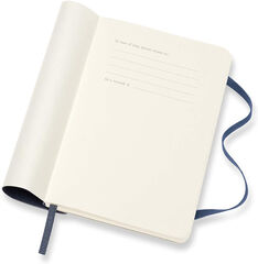 Agenda Moleskine 2021 Soft Pocket Semana Vista Ingl&eacute;s  Azul (9x14 cm)