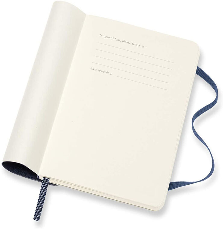 Agenda Moleskine 2021 Soft Pocket Semana Vista Ingl&eacute;s  Azul (9x14 cm)