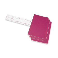 Pack 3 Llibretes Moleskine P Rosa Ratlla
