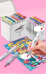 Estoig 80 Retoladors doble punta Roymart Artist Brush