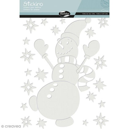 Pegatinas termostticas Maildor Navidad - Mueco de Nieve Pegatinas termostticas Maildor Navidad - Mueco de Nieve