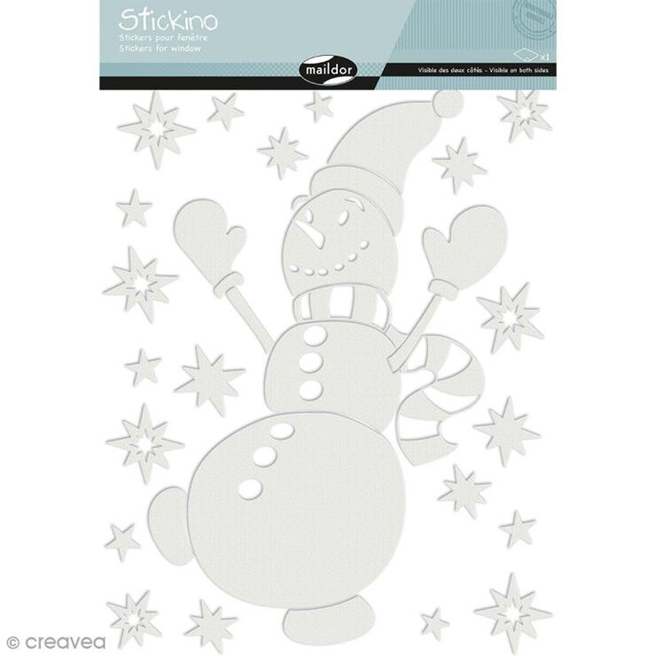 Pegatinas termostáticas Maildor Navidad - Muñeco de Nieve