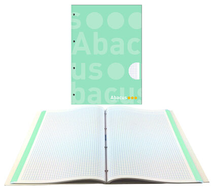 Llibreta Abacus verd clar A4 quadricula 100 f