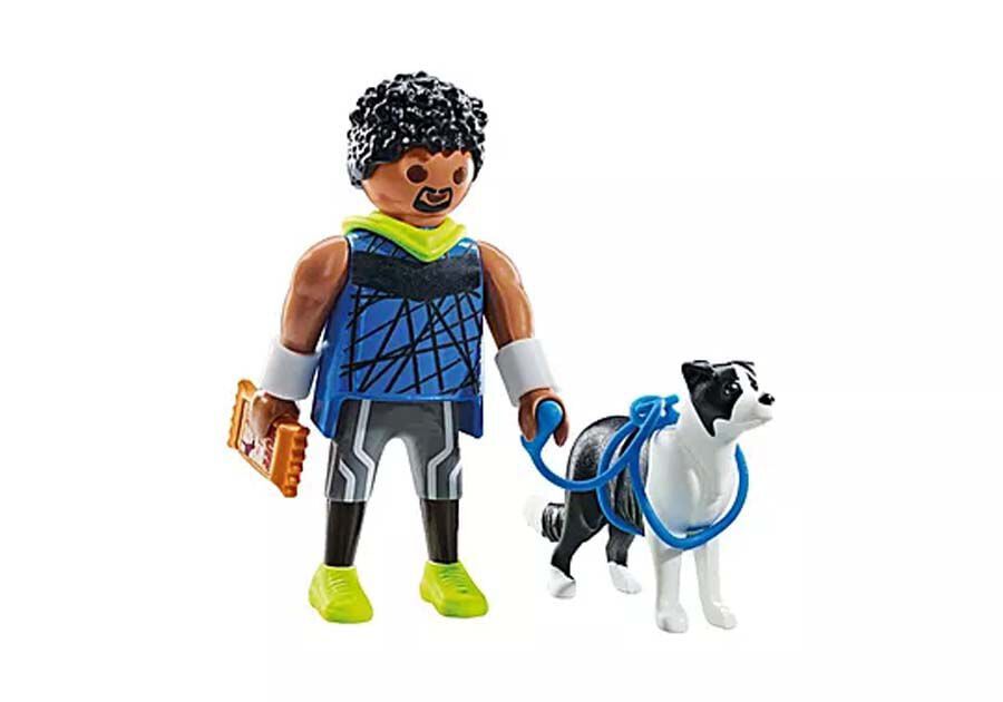 Playmobil My Life Corredor amb Border Collie 71740