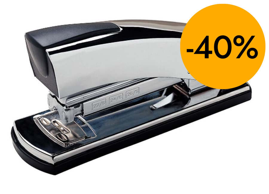 Grapadora cromada Petrus 2001