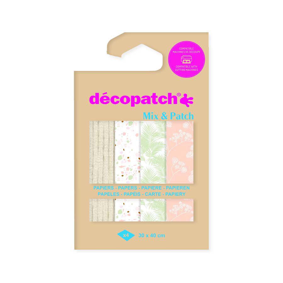 Papel D&eacute;copatch Mix & Patch Terracota 4 hojas