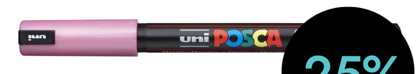 Rotulador Posca PC-1MR 0,7mm rosa metal