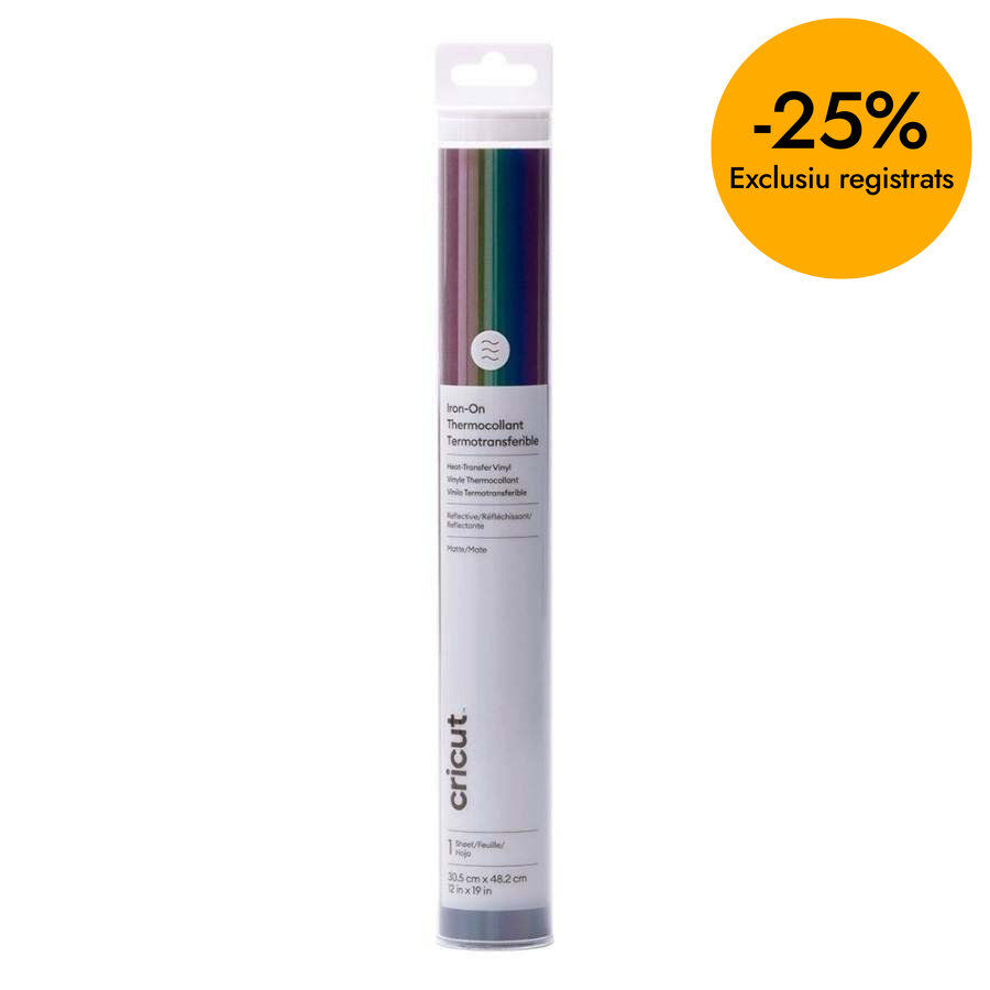 Iron-on Reflectant Rainbow 30x48cm