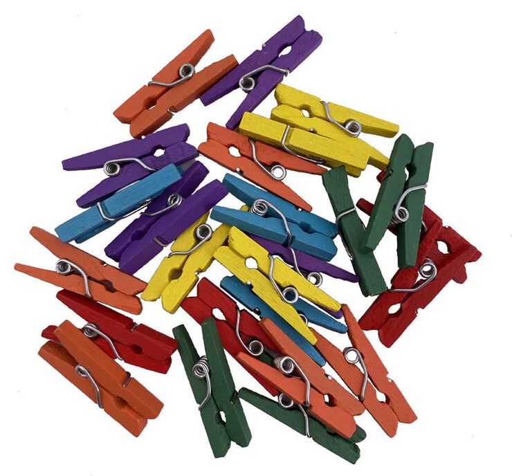 Pinces de roba mini colors Abacus Multicolor