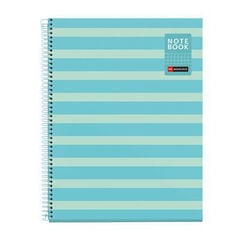 Notebook A4 Tapa Flexible 80 Hojas Cuadr&iacute;cula 5 &times; 5 Between Lines Azul Cielo