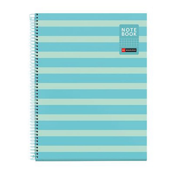 Notebook A4 Tapa Flexible 80 Hojas Cuadr&iacute;cula 5 &times; 5 Between Lines Azul Cielo