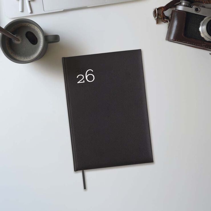 Agenda Finocam Milano Y11 sem/vista vertical cat 2026 negro