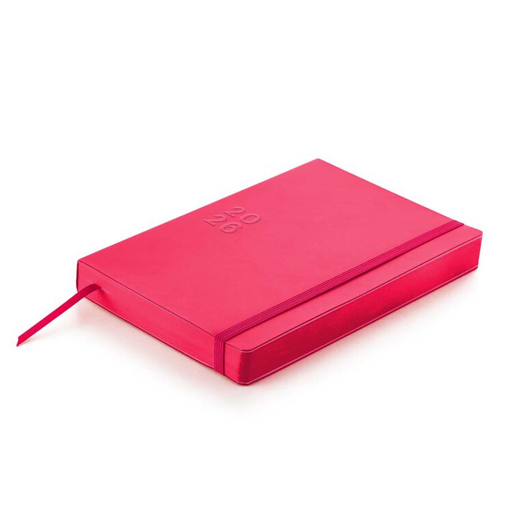 Agenda Miquelrius Plus 15x21 día/pág mult 2026 Basic magenta