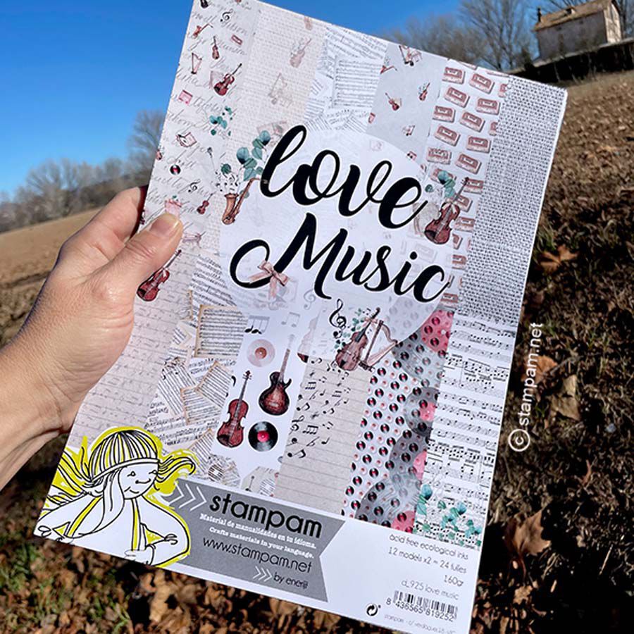Bloc Papeles A4 Music Stampam
