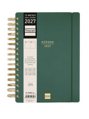 Agenda Finocam Haiku D&iacute;a P&aacute;gina 2027 Castellano Verde