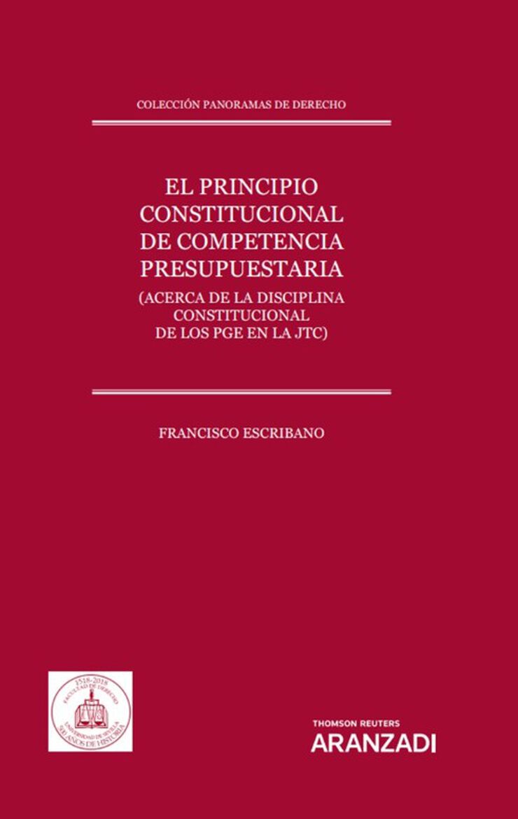 El principio constitucional de competencia presupuestaria (Papel + e-book)