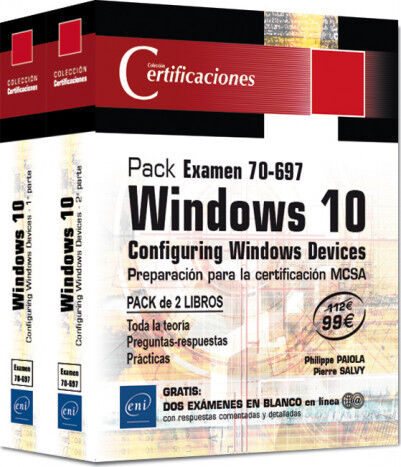 Pack Examen 7-697 - Windows 1 - Configuring Windows Devices -Preparaci&oacute;n para la certificaci&oacute;n MCSA