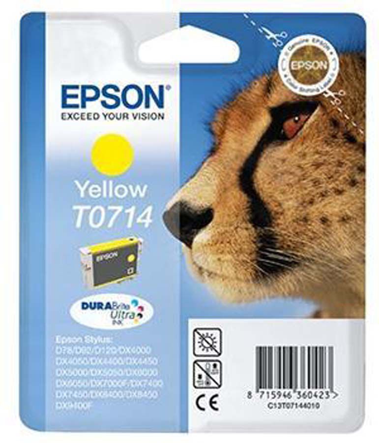 Cartutx original Epson St.D78 groc - C13T07144012