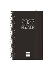 Agenda Finocam Opaque Semana Vista Horizontal 2027 Catal&aacute;n Negro