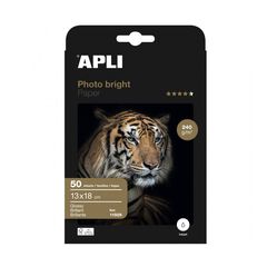 Papel fotográfico Apli Photo Brigth 240g 130x180mm 50 hojas Papel fotográfico Apli Photo Brigth 240g 130x180mm 50 hojas