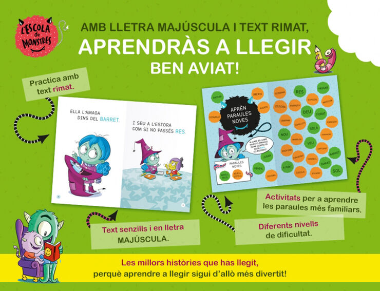 Aprendre a llegir a l'Escola de Monstres 2 - Empastifada amb melmelada