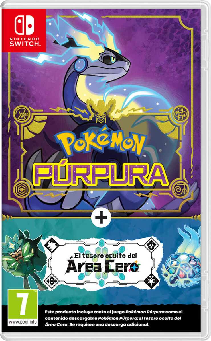 Pokémon Púrpura + Expansió Tesoro Oculto Nintendo Switch