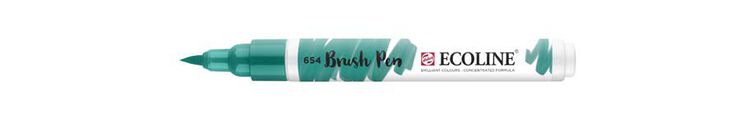 Rotulador Ecoline Brush Pen verde pino 654