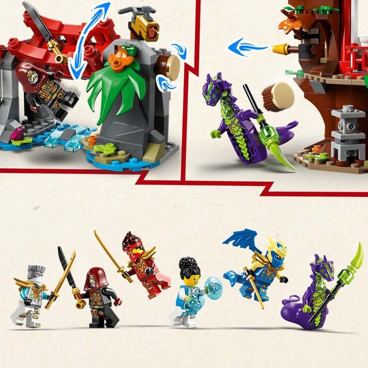 LEGO® Ninjago Batalla de Vehicles Ninja al Costat de la Caseta de l’Arbre 71857