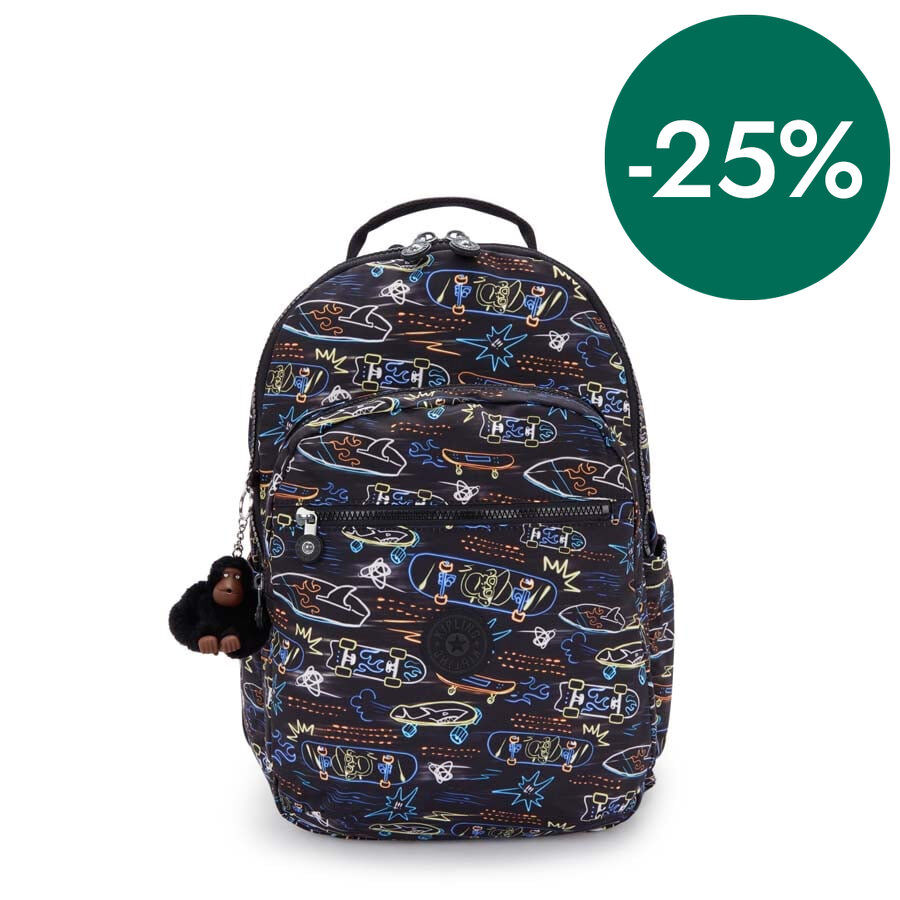 Mochila Kipling Seoul Lap Neon Skate