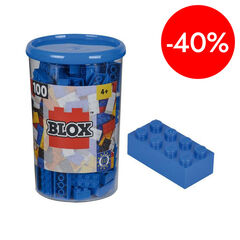 Juego de construcci&oacute;n Simba Blox-puede 100 bloques azul