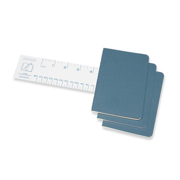 Pack 3 Llibretes Moleskine P Blau Enèrgic Llis