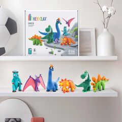 Hey Clay Set Dinosaures 15 pots