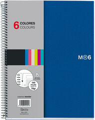 Notebook 6 Miquelrius A4 150 fulls 5x5 plata