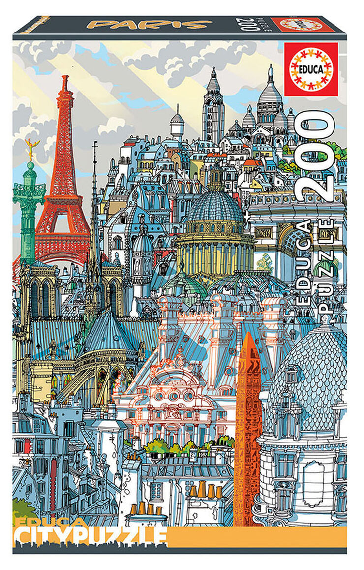 Puzle Educa City Paris 200 piezas