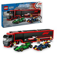 LEGO® LEGO City Camión de F1® con Coches de F1® RB20 y AMR24 60445