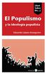 EL populismo y las ideologías populistas en España